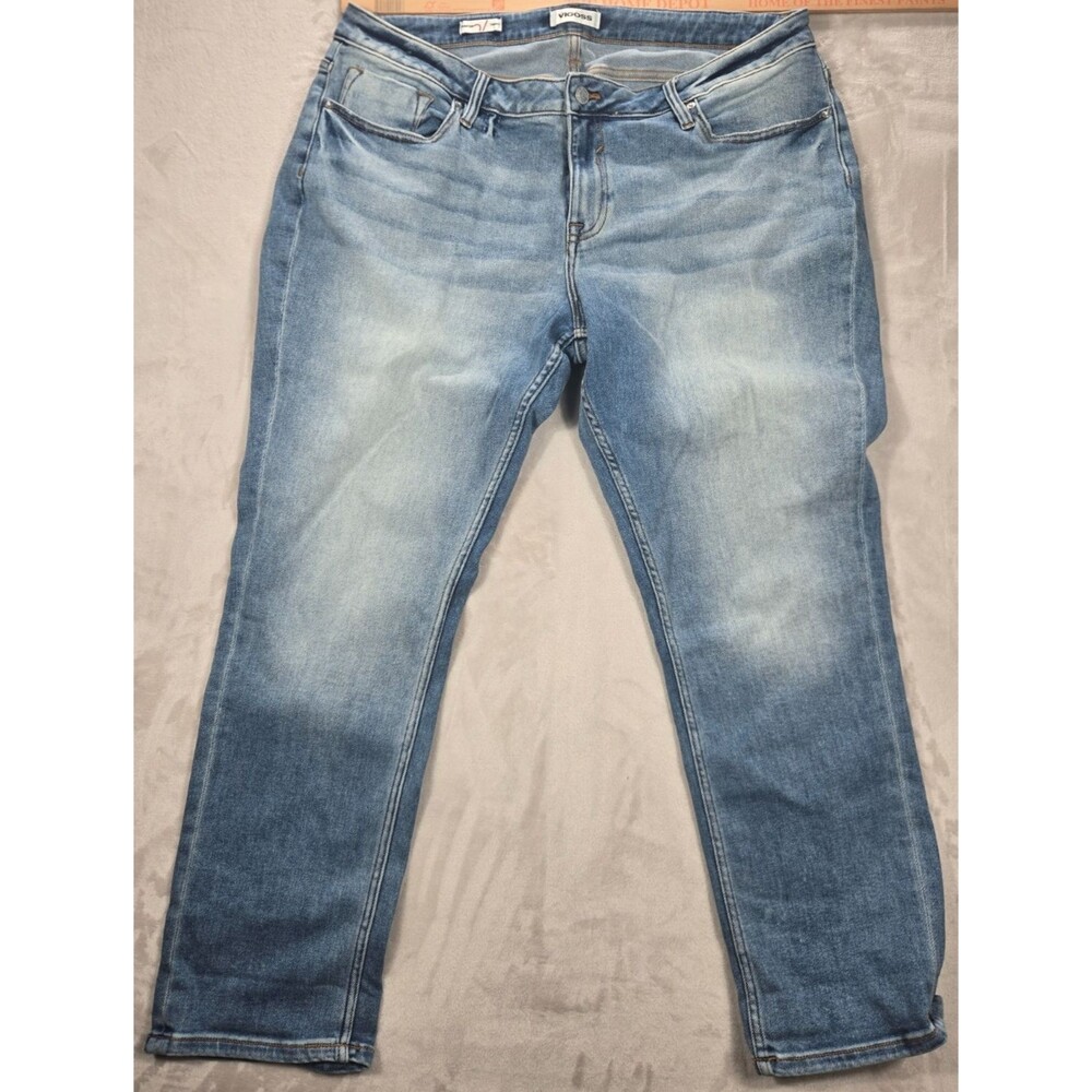 Vigoss Thompson Tomboy Jeans Women’s 20W Rise Light Wash Y2K